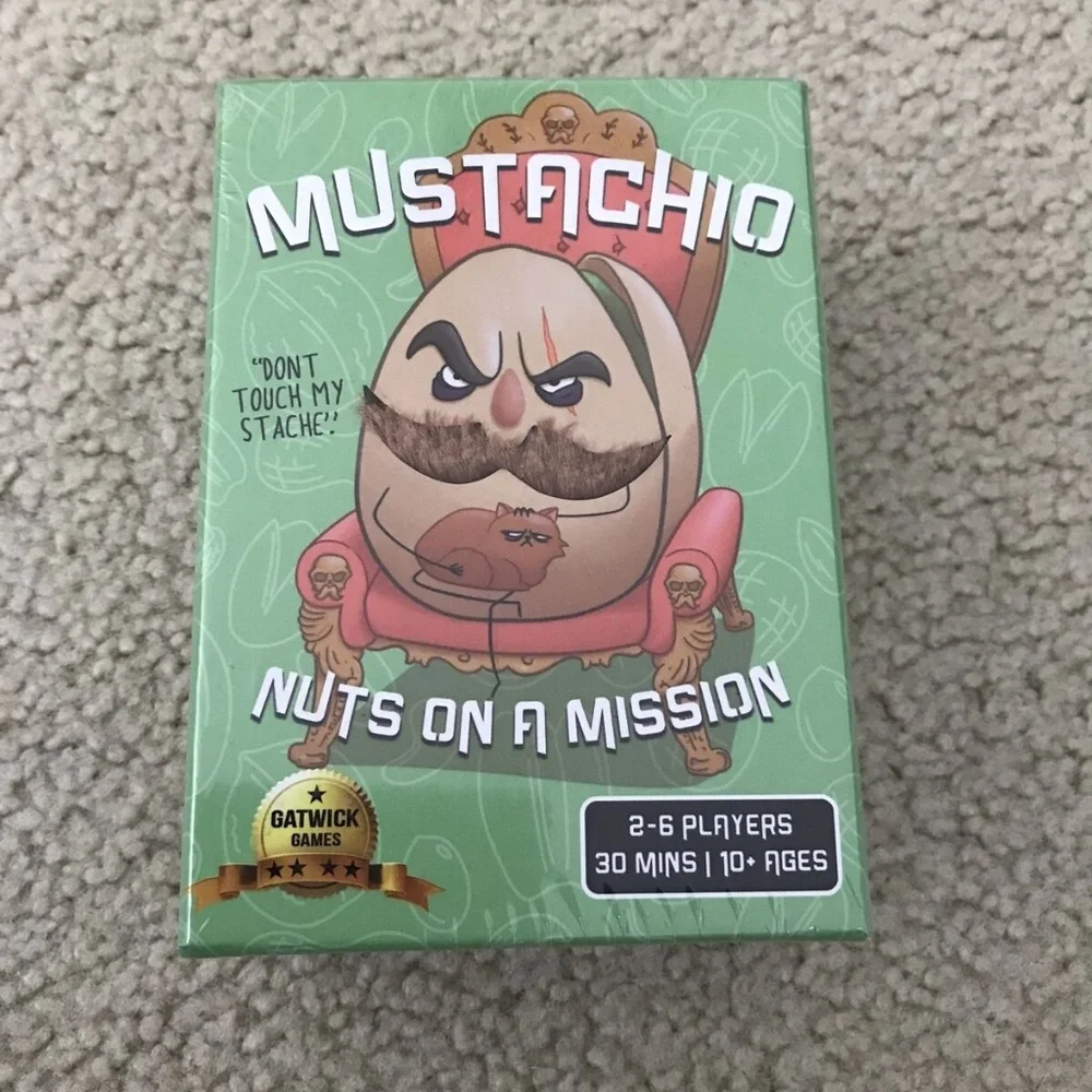 Mustachio “Nuts On a Mission” by Gatwick Games - NEW sealed.